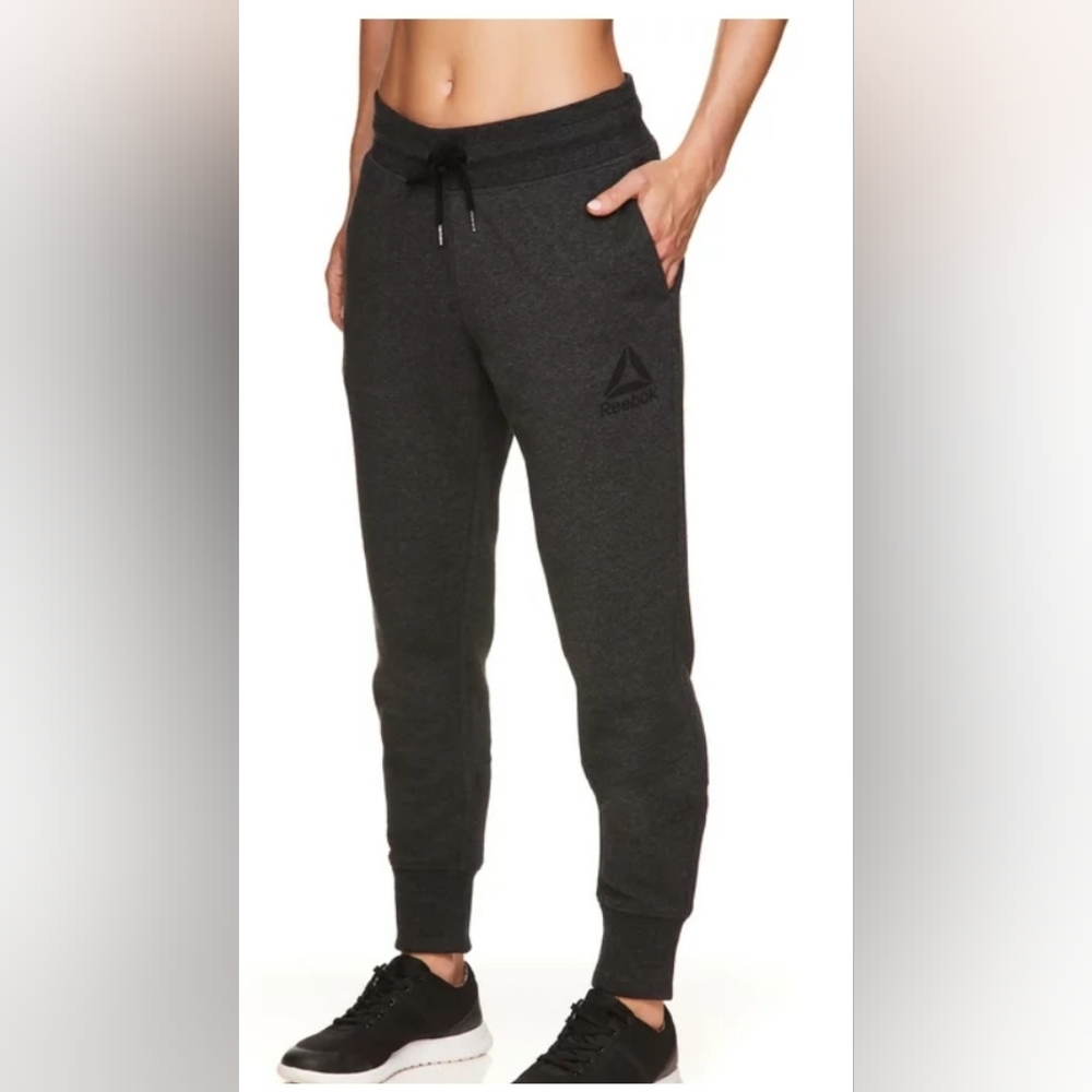 Reebok Cozy Fleece Jogger Sweatpants with Pockets Size L